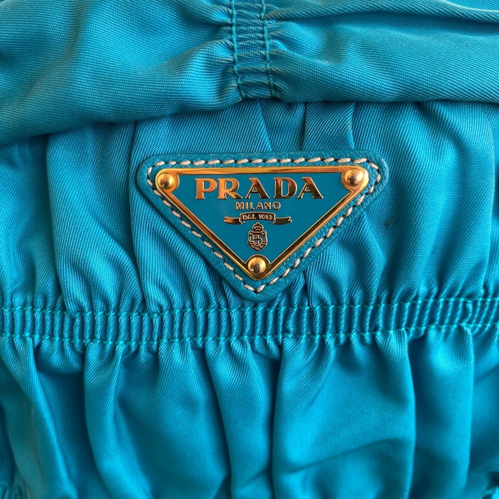 Prada Blue Tessuto Gaufre Crossbody - Picture 2 of 16